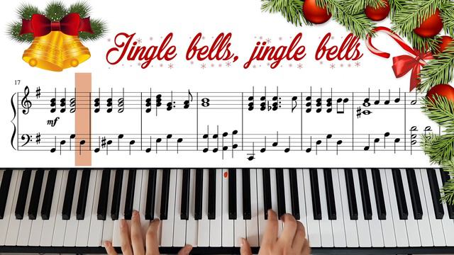 Jingle Bells | PİYANO COVER | KARAOKE смотреть онлайн