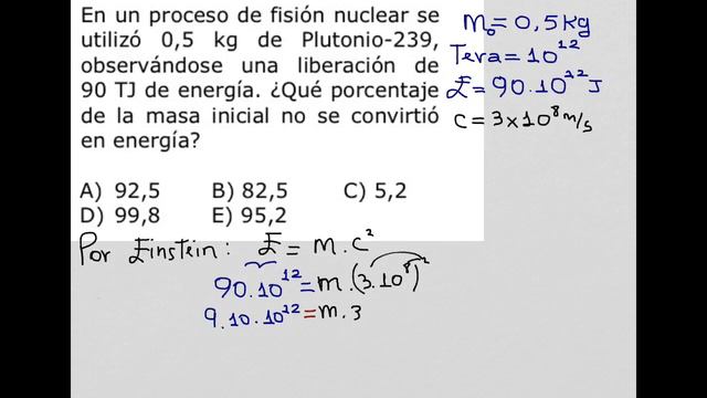 Como aplicar la ecuación de Einstein e=mc2 смотреть онлайн