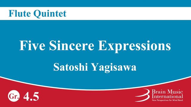 [MIDI] Five Sincere Expressions - Flute Quintet by Satoshi Yagisawa смотреть онлайн