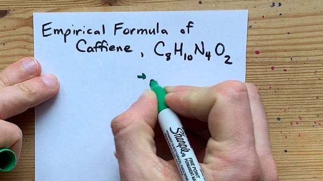 Find the Empirical Formula of Caffeine, C8H10N4O2 смотреть онлайн