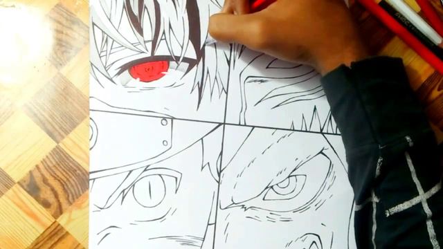 Drawing - Naruto/Kaneki/Eren/Ichigo смотреть онлайн