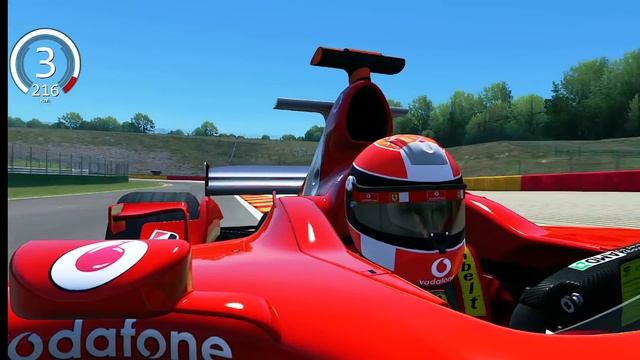 Ferrari F1 2020 vs Ferrari F1 2004 vs Ferrari F1 2001 at Spa смотреть онлайн