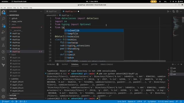 Advent of code 2022 - giorno 7 смотреть онлайн
