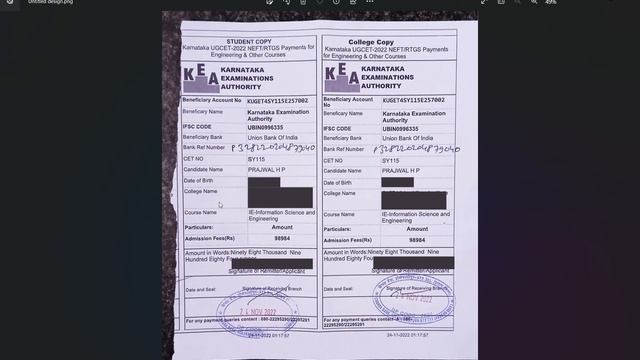 KCET UGCET 2023 How to pay fees for KEA full details смотреть онлайн
