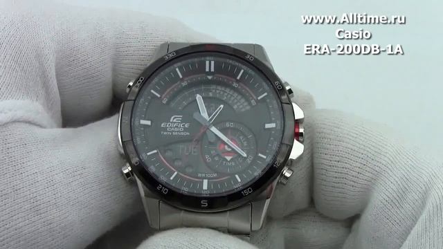 Мужские японские наручные часы Casio Edifice ERA-200DB-1A смотреть онлайн