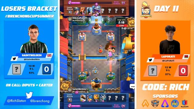 TOP 5 PLAYS from Bren Chong's Cup | Clash Royale смотреть онлайн