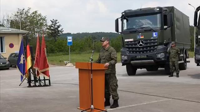 German Army donates brand-new Mercedes Benz Military Trucks to Kosovo Army Driver School 2023 смотреть онлайн