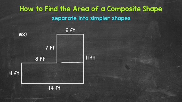 Finding the Perimeter and Area of a Composite Shape | L-Shaped Example | Geometry | Math with Mr. J смотреть онлайн
