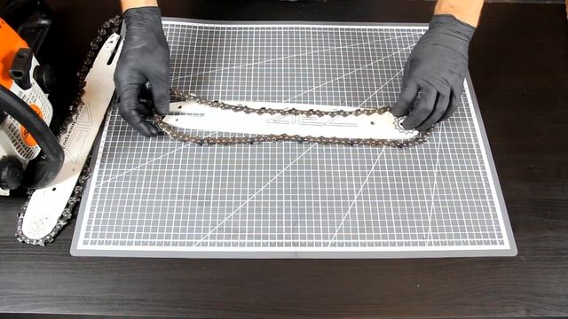 Как заменить цепь на бензопиле смотреть онлайн