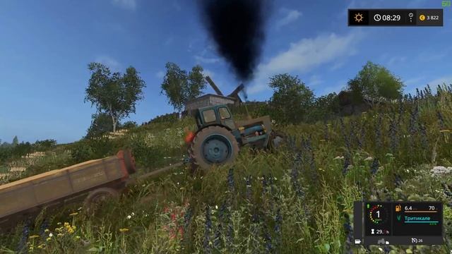 МОТОЦИКЛ УРАЛ МЕСТО ТРАКТОРА! ПОТЯНУЛ 3 ТОННЫ! - FARMING SIMULATOR 2017 смотреть онлайн
