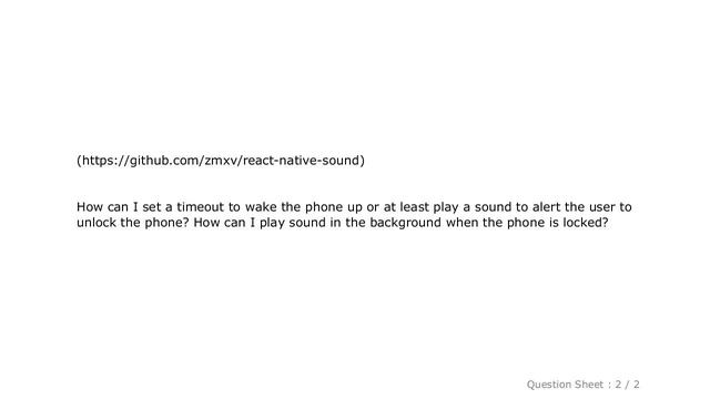 iOS : React Native: wake a locked phone and play a sound смотреть онлайн