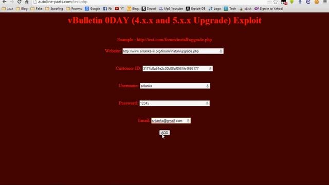 vBulletin Exploit 4.x AND 5.x (0-Day) | H4x4rwOw смотреть онлайн