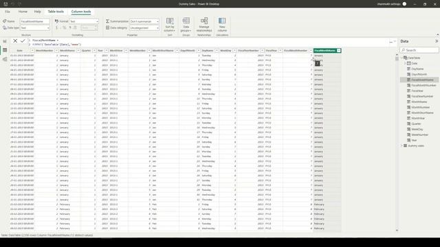 Power BI - How to generate Fiscal Year columns in Date Table using DAX Formulas смотреть онлайн