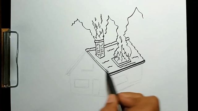 How to Draw House on Fire in Easy Steps смотреть онлайн