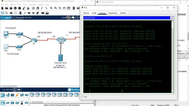 1.5.10 Packet Tracer - Verify Directly Connected Networks - verificar redes conectadas directamente смотреть онлайн
