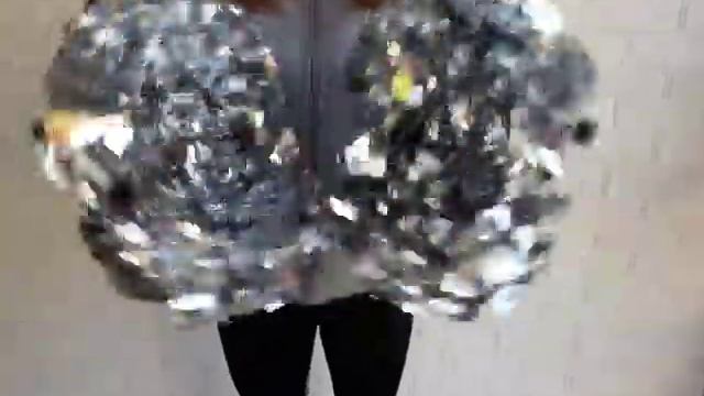 ПГМЕ01 мини. Помпоны гантелеобразные для черлидинга (чирлидинга) металлизированные. ЧЕРРИ-СПОРТ смотреть онлайн