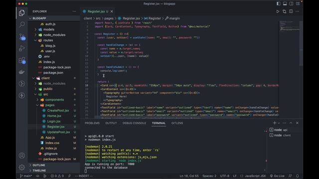 Building a MERN Blog App: Part-14: Submit Register and Login Form In React смотреть онлайн