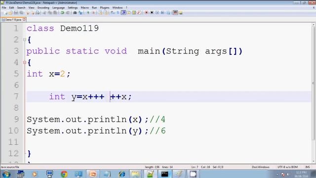 Lecture 59 increment and decrement operators in java part 13 in hindi смотреть онлайн