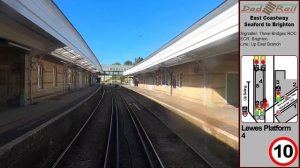 Drivers Eye View Seaford to Brighton Class 313 Train Cab Ride  With Route learning map & commentary