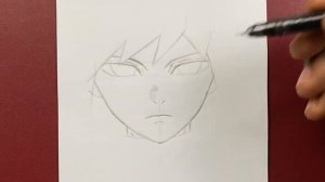 Anime drawing | how to draw Giyū Tomioka step-by-step using just a pencil