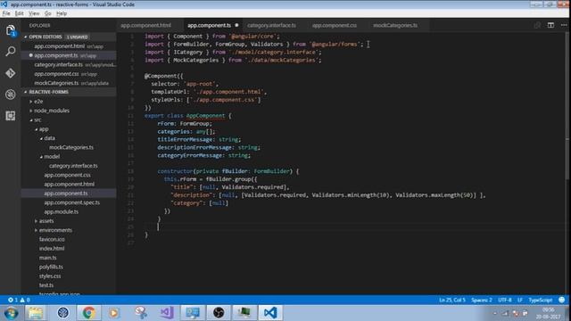 Angular 4 Reactive Forms Validation смотреть онлайн