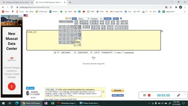 How to write Latex code for simple mathematical expression using codecogs.com смотреть онлайн