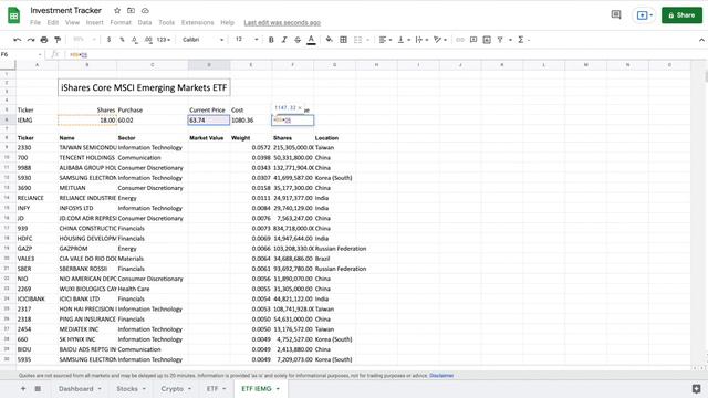 Investment Tracker In Google Sheets! (Track Stocks, Crypto, ETFs, And Dividends)