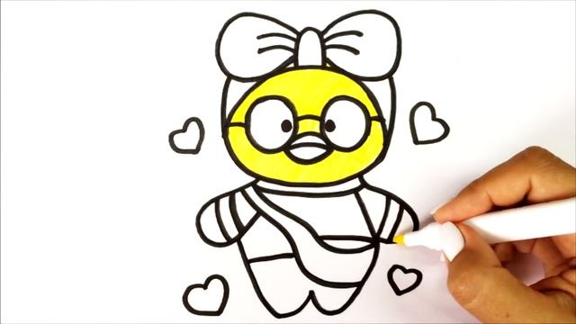 Сурет салу Лалафанфан Үйрек | Как нарисовать утку Лалафанфан | How to draw Lalafanfan duck смотреть онлайн
