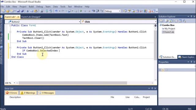 P52 | Combo Box to Add, Remove & Clear Items | VB.NET смотреть онлайн