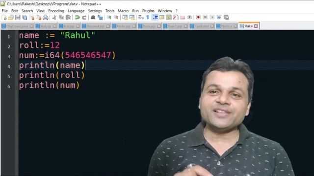 V Programming Language #5: Define, Declare, Initialize Variable | Mutable Variable смотреть онлайн