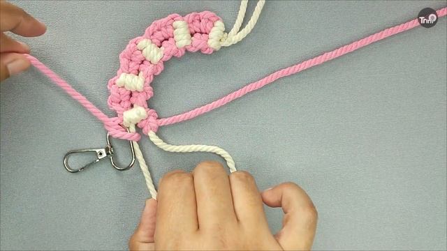 Round Keychain | Macrame Keychain Tutorial