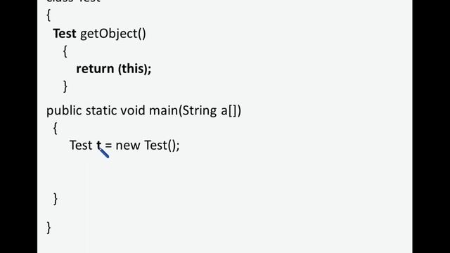 return (this) - Java Programming смотреть онлайн