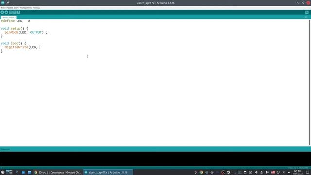Введение в Arduino. Часть 1b. Светодиод. смотреть онлайн