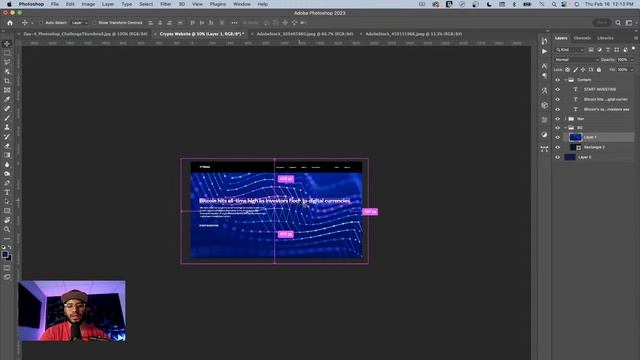 Custom Website Header | Photoshop Branding Challenge смотреть онлайн