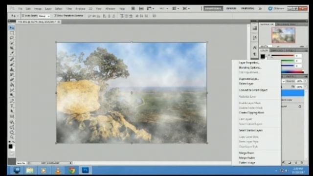 How to create fog in Photoshop смотреть онлайн