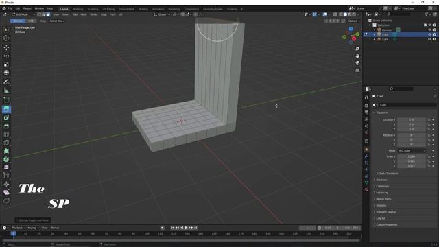 Blender Tutorial : A basic chair modeling in Blender / blender tutorial смотреть онлайн