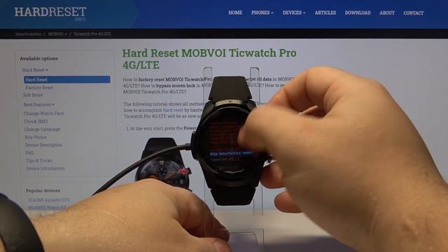 How to Factory Reset MOBVOI TicWatch Pro 4G – Erase All Data & Content смотреть онлайн