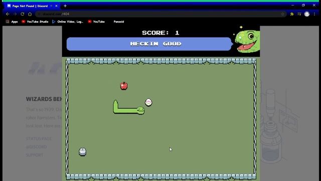 How to play 404 error discord snake game ? смотреть онлайн