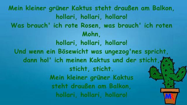 Max Raabe, Mein kleiner grüner Kaktus-Lyrics-Text смотреть онлайн