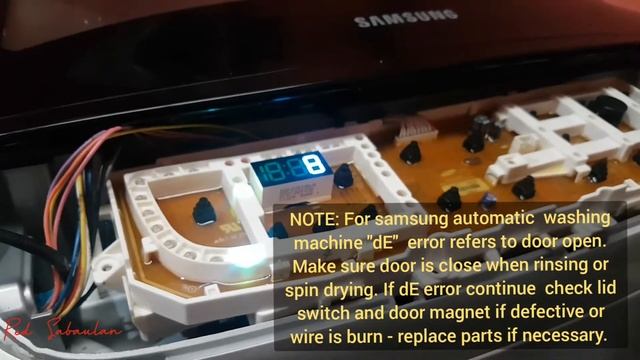 SAMSUNG WASHING MACHINE dE ERROR CODE - WHAT TO DO? смотреть онлайн
