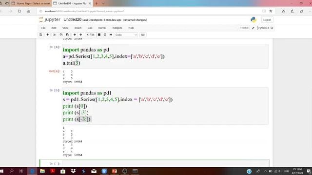 Python Pandas: Mathematical operations on Series by Beena Rani PGT CS смотреть онлайн