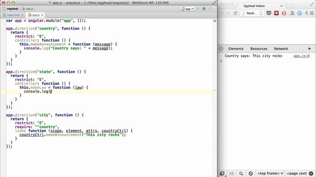 Egghead.io - AngularJS - Directive Communication смотреть онлайн