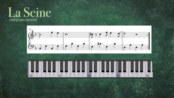 La Seine - easy piano tutorial