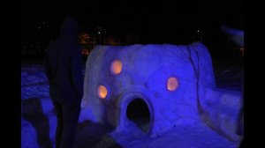 Арт-Сила на Даче Струковых. Снежные постройки.