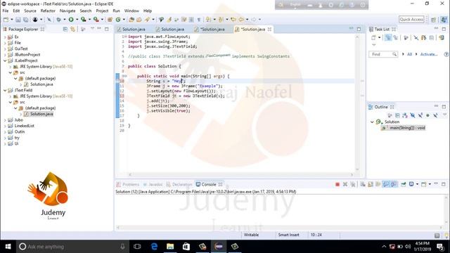 Java SWING - JTextField Constructor | Part - 1 | GUI | Java | OOP | Judemy | Bangla | Tutorial смотреть онлайн
