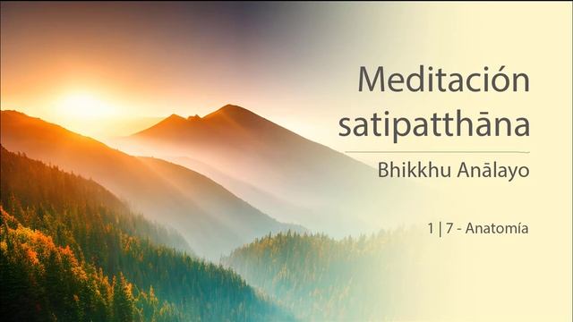 1-7 - Bhikkhu Anālayo - Satipaṭṭhāna . Meditación guiada - Anatomía смотреть онлайн