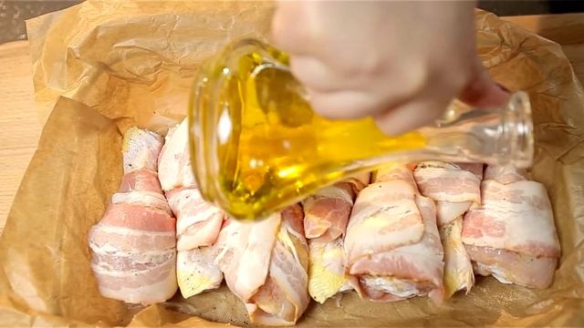 Курица в беконе смотреть онлайн