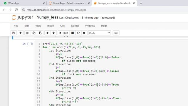 Python in Tamil | Python NumPy | Program to Print Negative Numbers using less method смотреть онлайн