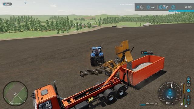 Collecting stones and spreading lime in the big field | No Mans Land #66 смотреть онлайн