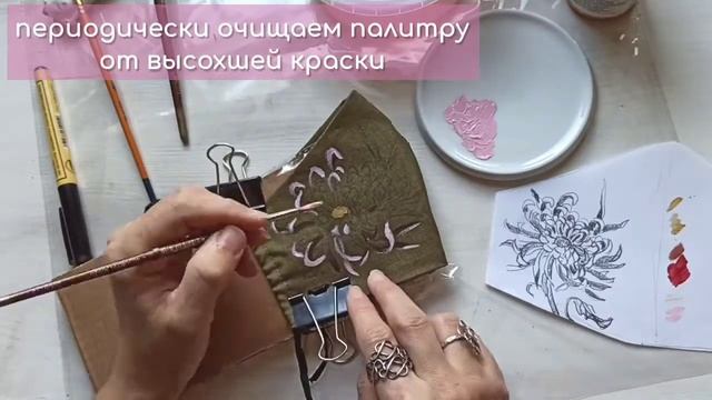 Мастер-класс по росписи маски акрилом по сюжету суми-э от Екатерины Жегуловой смотреть онлайн